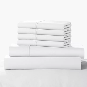 lot 453 image: 6PCS Queen Size Color Sense 1200-Thread-Count Cotton Blend Sheet Set