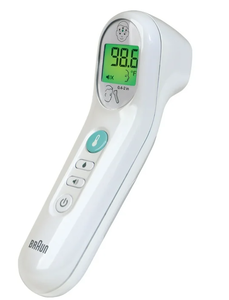 lot 574 image: Braun No Touch 3-in-1 Digital Thermometer, Suitable for All Ages, BNT100US