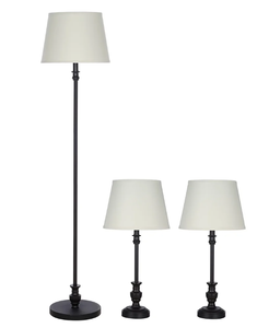 lot 589 image: 3PCS Better Homes & Gardens Traditional Lamp Set
