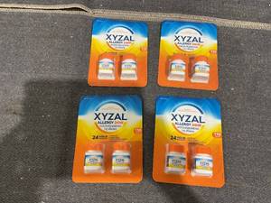 lot 745 image: LOT OF 4 2PCS Xyzal Allergy Pills, 24-Hour Allergy Relief, Original Prescription Strength