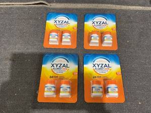 lot 746 image: LOT OF 4 2PCS Xyzal Allergy Pills, 24-Hour Allergy Relief, Original Prescription Strength