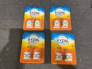 lot 748 image: LOT OF 4 2PCS Xyzal Allergy Pills, 24-Hour Allergy Relief, Original Prescription Strength