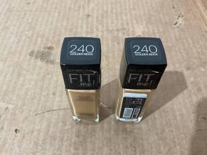 lot 727 image: LOT OF 2 Maybelline Fit Me Dewy and Smooth Liquid Foundation, 240 Golden Beige