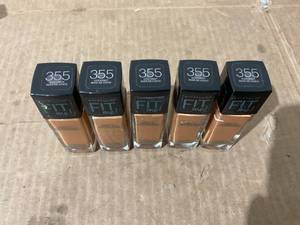 lot 333 image: LOT OF 5 Maybelline Fit Me Matte  Poreless Liquid Foundation Makeup, 355 Coconut