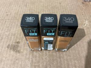 lot 334 image: LOT OF 3 Maybelline Fit Me Matte  Poreless Liquid Foundation Makeup, 340 Cappuccino