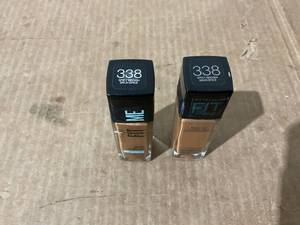 lot 335 image: LOT OF 2 Maybelline Fit Me Matte  Poreless Liquid Foundation Makeup, 338 Spicy Brown