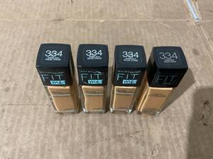 lot 337 image: LOT OF 4 Maybelline Fit Me Matte  Poreless Liquid Foundation Makeup, 334 Warm Sun