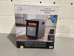 lot 553 image: Mainstays 1500W Electric 4-Element Infrared Cabinet Space Heater for Indoor