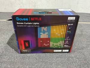 lot 341 image: Govee Netflix Indoor 4.92x4.92ft DIY Mode RGBIC LED Curtain Lights