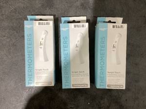 lot 579 image: LOT OF 3 Equate Temple Touch 6-Second Digital Thermometer