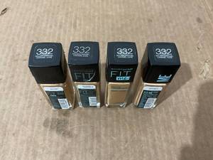 lot 724 image: LOT OF 4 Maybelline Fit Me Matte Liquid Foundation Makeup, 332 Golden Caramel
