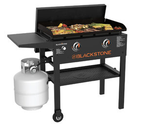 lot 75 image: Blackstone Original 2-Burner 28 Propane Omnivore Griddle with Hard Cover
