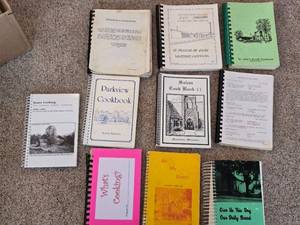 lot 35 image: Vintage Community Cookbooks