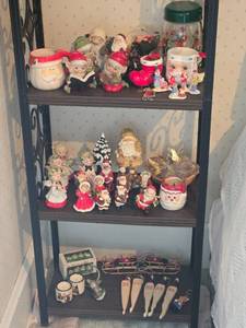 lot 54 image: Collection of Christmas Figurines and Decorations - Vintage and Modern