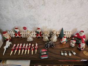 lot 76 image: Assorted Christmas Figurines and Ornaments Collection