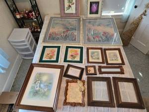 lot 84 image: HUGE Lot of Framed Artwork and Decorative Pieces