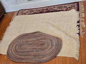 lot 85 image: Collection of 3 Area Rugs with Varied Designs and Sizes