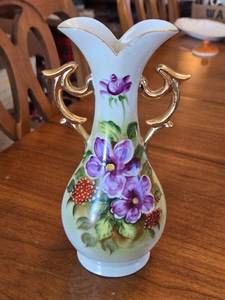 lot 158 image: Norleans Japan Porcelain Vase with Floral Design