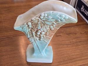 lot 235 image: Ceramic Vase with Grapevine Design