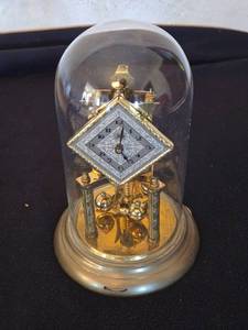 lot 310 image: Schatz Vintage Anniversary Clock with Glass Dome