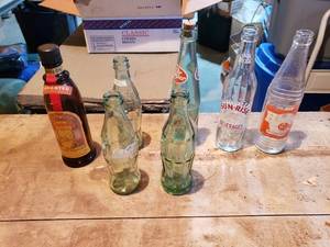 lot 442 image: 6 Beverage Bottles including Dr Pepper and Coca-Cola
