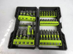 lot 44 image: Ryobi - AR2040 - Impact Rated Driving Kit - 68-Piece MISSING 2, NO PACKAGING, SLIGHTLY USED
