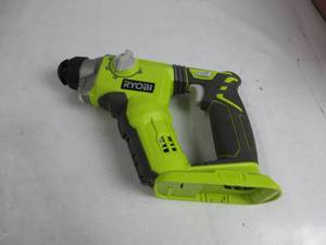 lot 49 image: Ryobi P222 Ryobi One 18V SDS Rotary Hammer (Tool Only - Battery and Charger NOT Included) NO BOX, SLIGHTLY USED, TESTED, WORKS