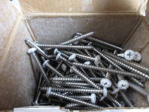 lot 51 image: Hard-to-Find Fastener White Phillips Pan Sheet Metal Screws, #10 x 2-12 ALL 100 THERE