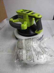 lot 59 image: 18V ONE 10 Variable Speed Random Orbit Buffer NEW, OPEN BOX, MISSING 1 BONNET, TESTED, WORKS