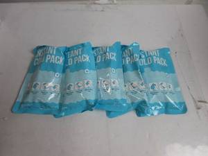 lot 60 image: INSTANT COLD PACK SINGLE USE (5 PACK) NEW