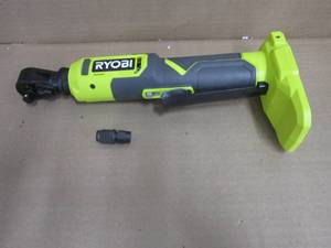 lot 139 image: RYOBI 18V Cordless Ratchet Multi-Size 38 in. and 14 in. MISSING Battery and Charger (PCL280K1) -USED, Works