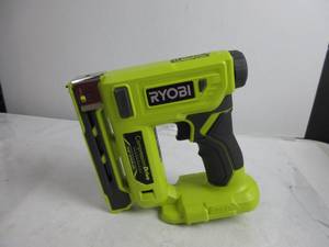 lot 80 image: Ryobi 18-Volt ONE Cordless Compression Drive 38 in. Crown Stapler (Tool Only) P317 MISSING POCKET HOOK, SLIGHTLY USED, NOT TESTED