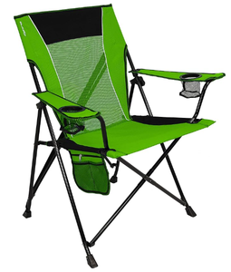 lot 146 image: Kijaro Dual Lock Portable Camping Chairs - Enjoy the Outdoors with a Versatile Folding Chair, Sports Chair, Outdoor Chair & Lawn Chair - Dual Lock Feature Locks Position  Ireland Green, Return Slightly USED - In Nice Condition