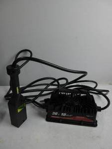 lot 92 image: YILEIDE GOLF CART CHARGER LEAD-ACID MODEL E8-36V18A 36V 18AMP NOT SURE IF WORKS, LIGHT TURNS ON, USED