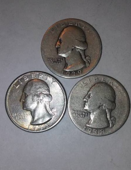 lot 538 image: Washington Silver Quarter (3).