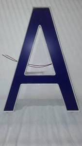 lot 307 image: LED Outdoor Lighted Letter A.