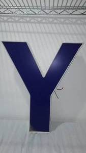 lot 308 image: LED Outdoor Lighted Letter Y.