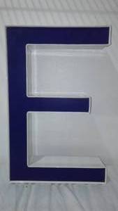 lot 310 image: LED Outdoor Lighted Letter E.