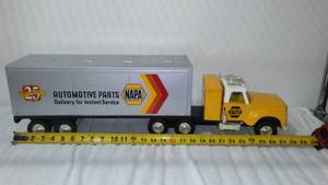 lot 322 image: Vintage NAPA Cargo Truck and Trailer.
