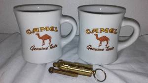 lot 376 image: Vintage Camel lighter a Mugs (2)