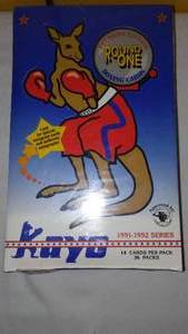 lot 407 image: NEW Kayo 1991-92 Series Boxing Collector Cards. New in Package