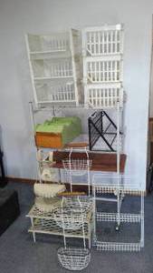 lot 459 image: Sterilite Stackable Storage Bins Shelving and More.