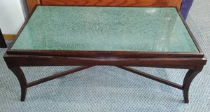 lot 460 image: Glass Top Coffee Table.