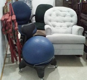 lot 465 image: Balance Ball Chair, Rocking Chair and More (6).