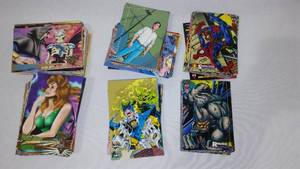 lot 474 image: Marvel, DC, and Skeleton Warriors Collector Cards.