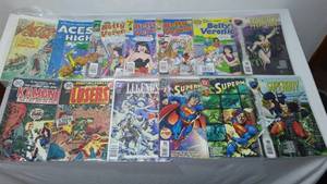 lot 480 image: Mix ofDC, Superman with The Atom (1974), Archie, and other classic titles (13). 