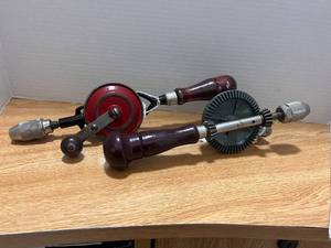 lot 27 image: Two Antique Craftsman Hand Drills