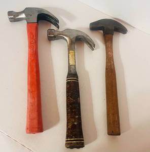 lot 38 image: 3 Vintage Hammers