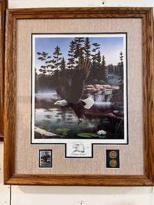 lot 30 image: 1990 Boundary Waters Eagle Print