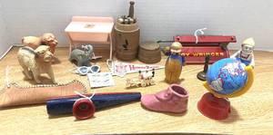 lot 43 image: Awesome Lot of Antique Miniature Toys